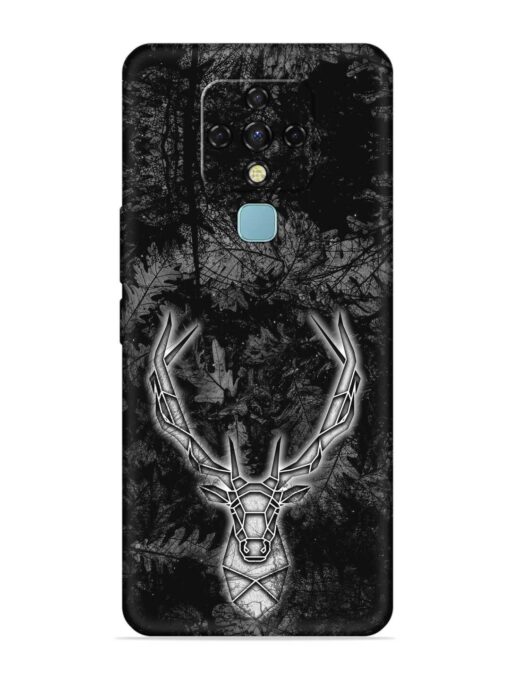 Ancient Deer Embossed Soft Silicone Case for Tecno Camon 16 Zapvi