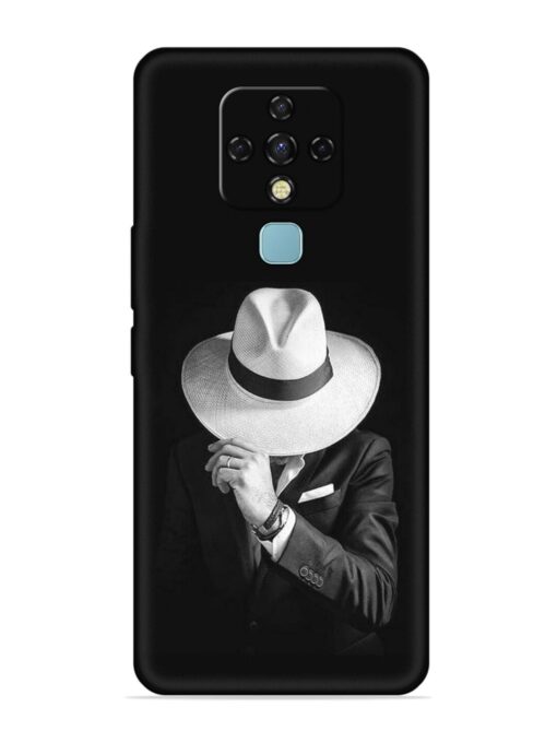 Men Under Hat Embossed Soft Silicone Case for Tecno Camon 16 Zapvi