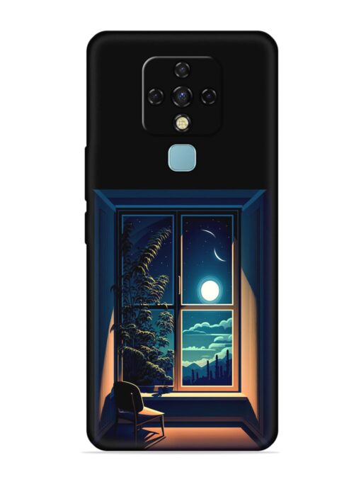 Night View At Window Embossed Soft Silicone Case for Tecno Camon 16 Zapvi