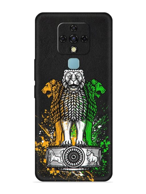 Pillars Of Ashoka Embossed Soft Silicone Case for Tecno Camon 16 Zapvi