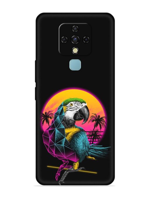 Rad Parrot Embossed Soft Silicone Case for Tecno Camon 16 Zapvi