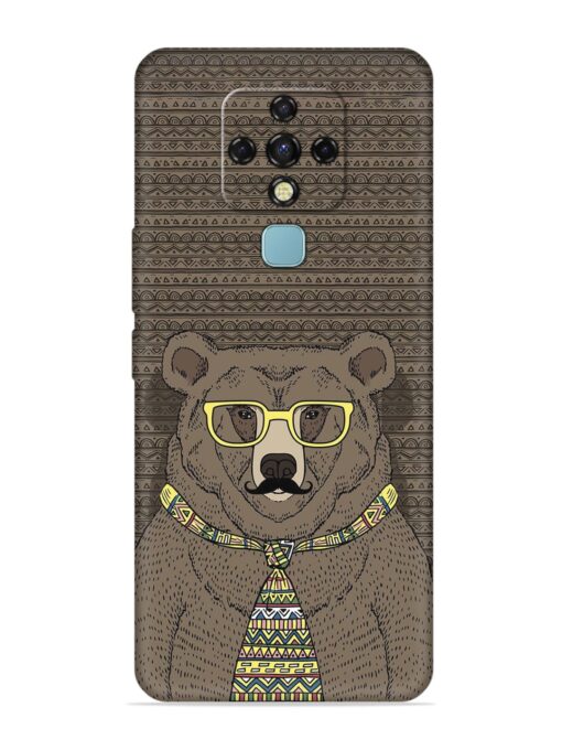 Grizzly Bear Embossed Soft Silicone Case for Tecno Camon 16 Zapvi