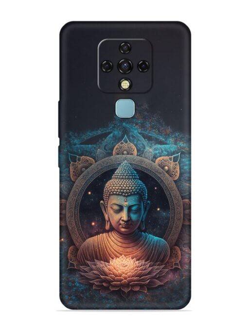 Gautam Buddha Embossed Soft Silicone Case for Tecno Camon 16