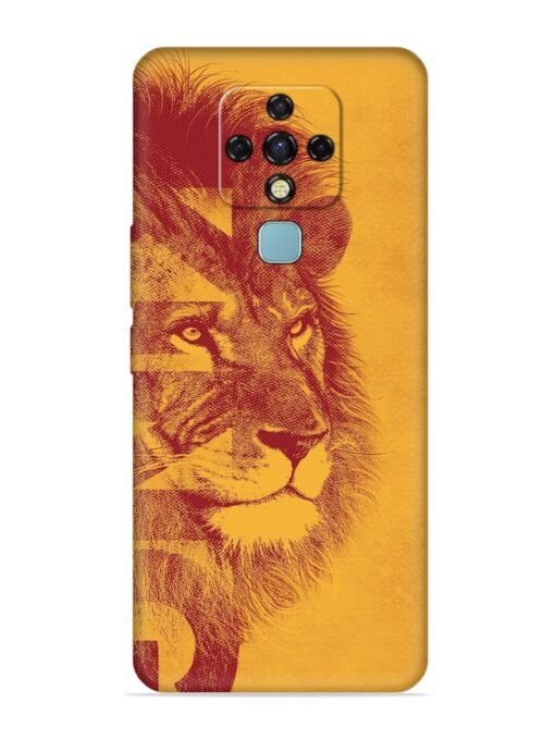 Gold Lion Crown Art Embossed Soft Silicone Case for Tecno Camon 16 Zapvi