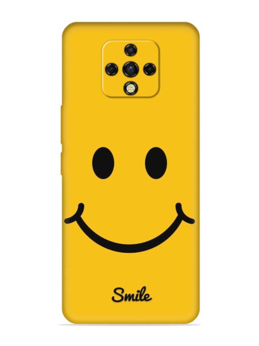 Yellow Smiley Embossed Soft Silicone Case for Tecno Camon 16 Premier Zapvi