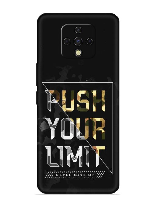 Push Your Limits Embossed Soft Silicone Case for Tecno Camon 16 Premier Zapvi