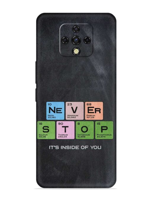 Never Stop It'S Inside Of You Embossed Soft Silicone Case for Tecno Camon 16 Premier Zapvi