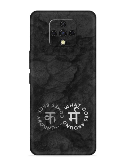 Karma Hindi Word Embossed Soft Silicone Case for Tecno Camon 16 Premier Zapvi