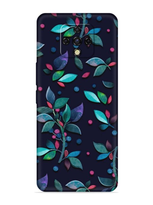 Decorative Watercolor Flower Embossed Soft Silicone Case for Tecno Camon 16 Premier Zapvi