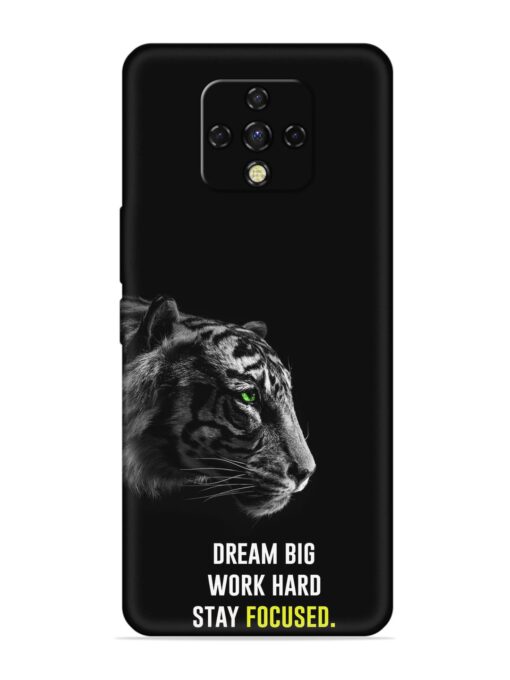 Dream Big Work Hard Embossed Soft Silicone Case for Tecno Camon 16 Premier Zapvi