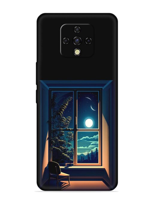 Night View At Window Embossed Soft Silicone Case for Tecno Camon 16 Premier Zapvi