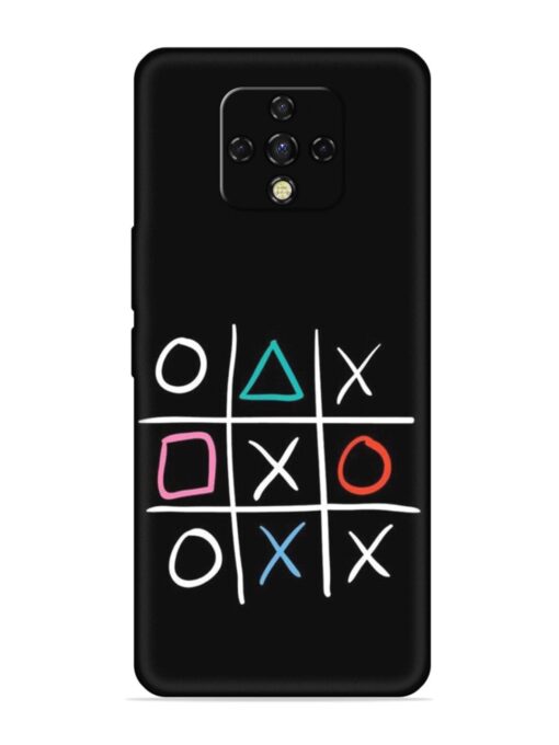 Super Neon Tic-Tac-Toe Embossed Soft Silicone Case for Tecno Camon 16 Premier Zapvi