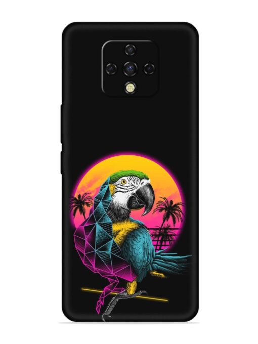 Rad Parrot Embossed Soft Silicone Case for Tecno Camon 16 Premier Zapvi