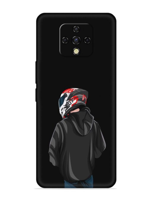 Motorcycle Rider Embossed Soft Silicone Case for Tecno Camon 16 Premier Zapvi