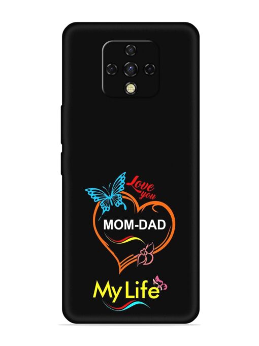 Love You Mom Dad Embossed Soft Silicone Case for Tecno Camon 16 Premier Zapvi