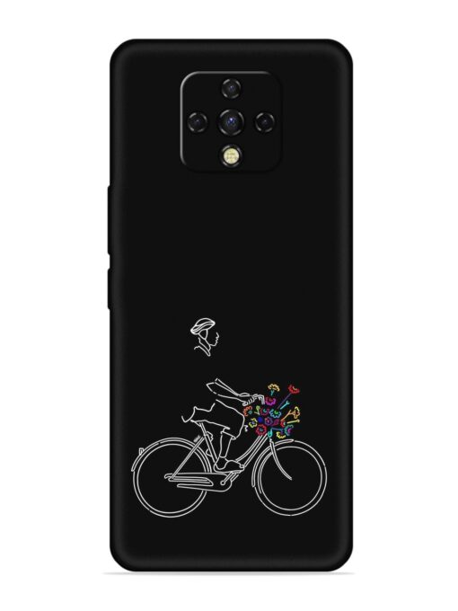 Minimalist Cycle Art Embossed Soft Silicone Case for Tecno Camon 16 Premier Zapvi