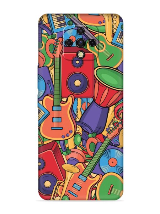 Colorful Music Art Embossed Soft Silicone Case for Tecno Camon 16 Premier Zapvi