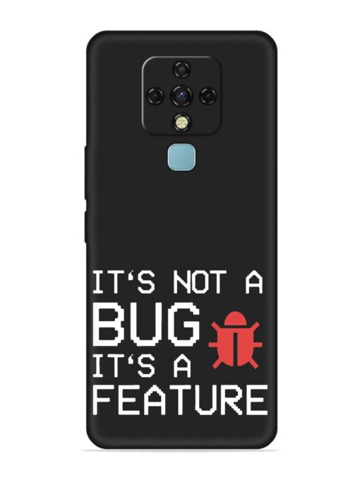 Not Bug Feature Embossed Soft Silicone Case for Tecno Camon 16 Pro