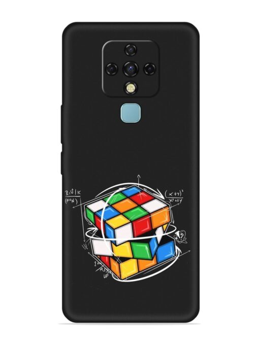 Cubik Vector Embossed Soft Silicone Case for Tecno Camon 16 Pro Zapvi