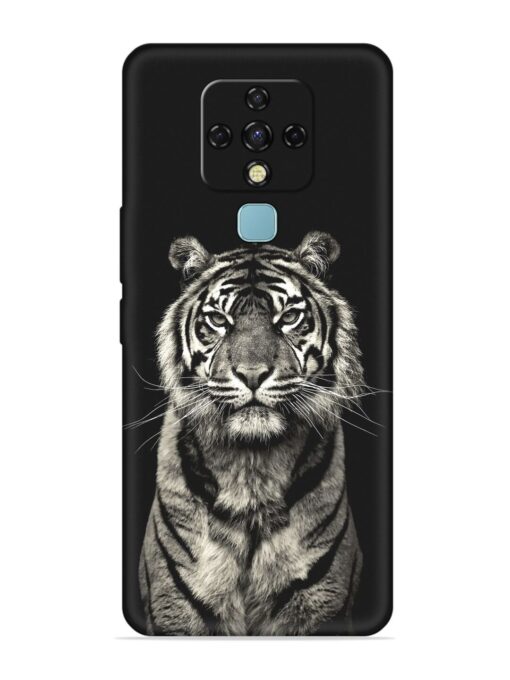 Tiger Art Embossed Soft Silicone Case for Tecno Camon 16 Pro