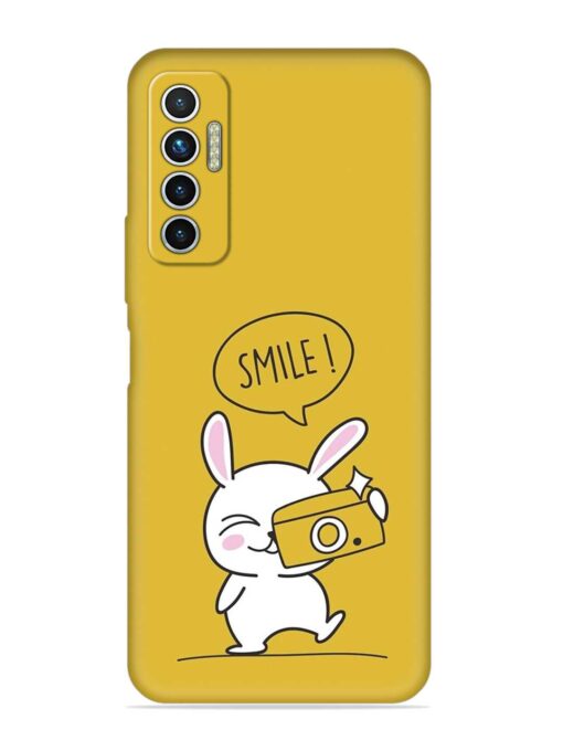 Hey Smile Please Embossed Soft Silicone Case for Tecno Camon 17