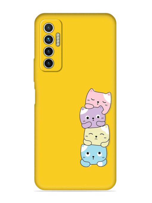 Cartoon Anime Embossed Soft Silicone Case for Tecno Camon 17 Zapvi