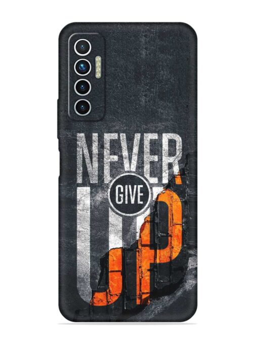 Never Give Up Embossed Soft Silicone Case for Tecno Camon 17 Zapvi