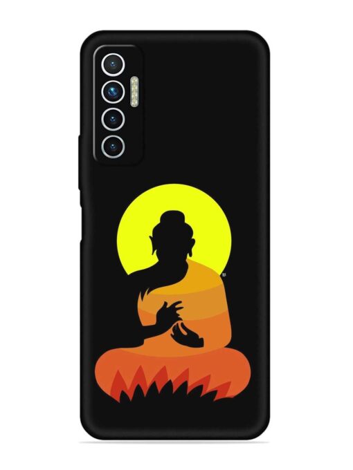 Buddha Art Black Embossed Soft Silicone Case for Tecno Camon 17 Zapvi