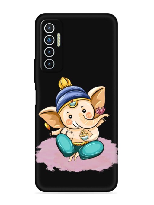 Bal Ganesh Vector Art Embossed Soft Silicone Case for Tecno Camon 17 Zapvi