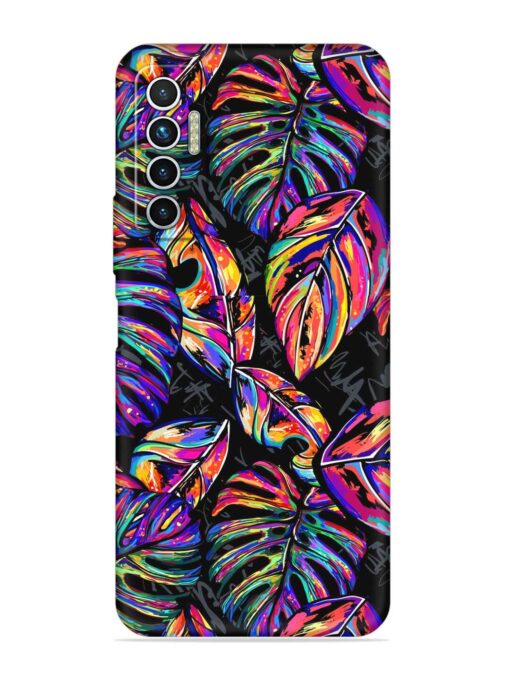 Tropical Seamless Vector Embossed Soft Silicone Case for Tecno Camon 17 Zapvi