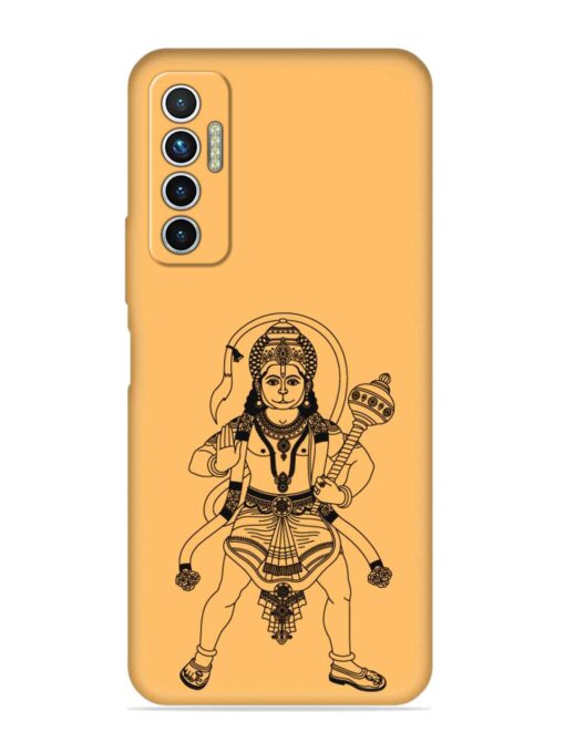 Indian God Hanuman Embossed Soft Silicone Case for Tecno Camon 17 Zapvi