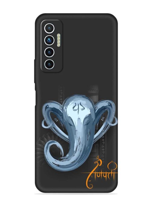 Illustration Lord Ganpati Embossed Soft Silicone Case for Tecno Camon 17 Zapvi