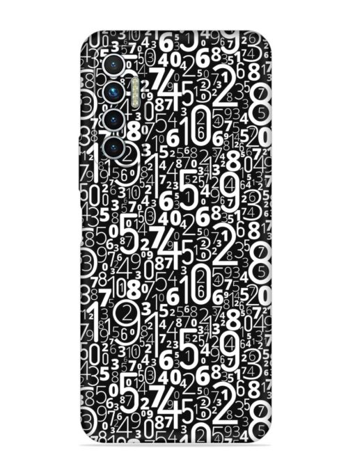 Many Numbers Different Embossed Soft Silicone Case for Tecno Camon 17 Zapvi