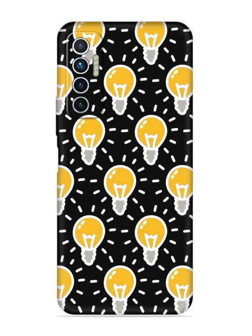 Light Bulb Seamless Embossed Soft Silicone Case for Tecno Camon 17 Zapvi