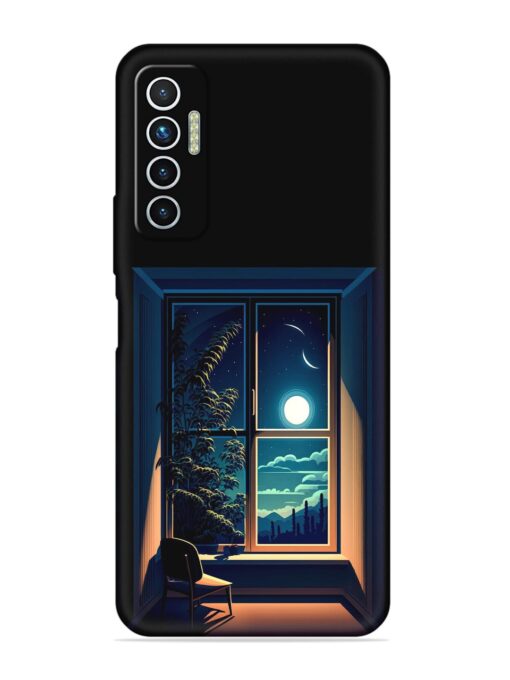 Night View At Window Embossed Soft Silicone Case for Tecno Camon 17 Zapvi