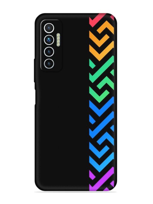 Colorshape Stripes Embossed Soft Silicone Case for Tecno Camon 17 Zapvi