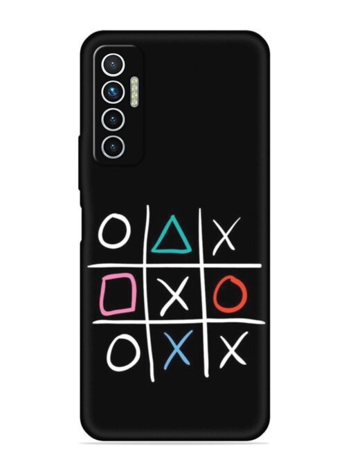 Super Neon Tic-Tac-Toe Embossed Soft Silicone Case for Tecno Camon 17