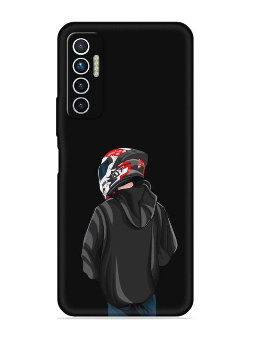 Motorcycle Rider Embossed Soft Silicone Case for Tecno Camon 17