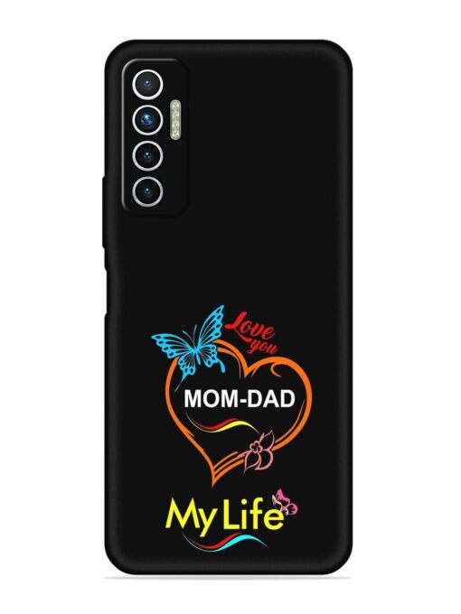 Love You Mom Dad Embossed Soft Silicone Case for Tecno Camon 17