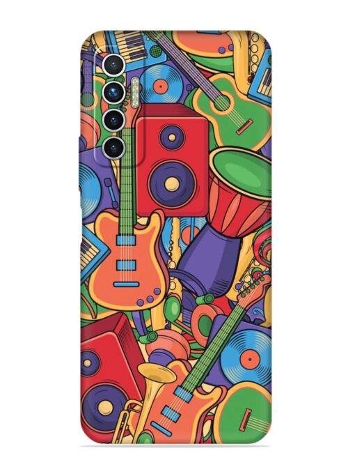 Colorful Music Art Embossed Soft Silicone Case for Tecno Camon 17