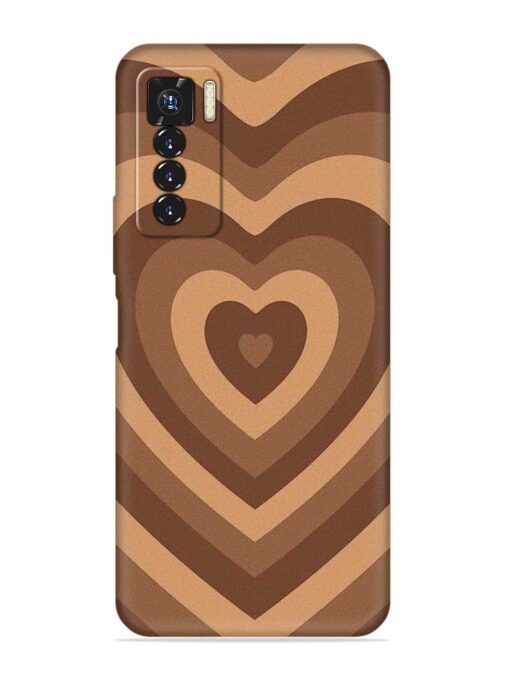 Brown Heart Embossed Soft Silicone Case for Tecno Camon 17 Pro Zapvi