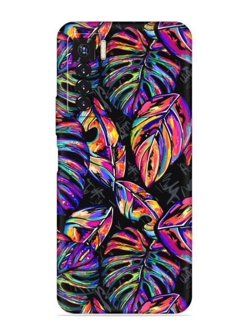 Tropical Seamless Vector Embossed Soft Silicone Case for Tecno Camon 17 Pro Zapvi