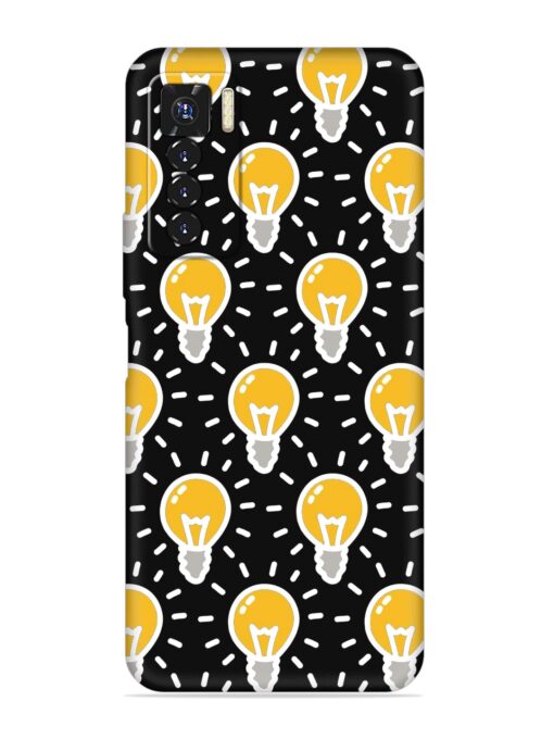 Light Bulb Seamless Embossed Soft Silicone Case for Tecno Camon 17 Pro