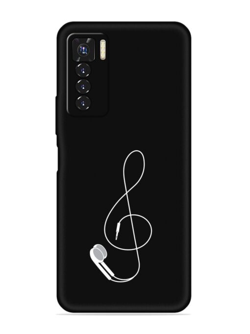 Music Earphone Vector Embossed Soft Silicone Case for Tecno Camon 17 Pro Zapvi