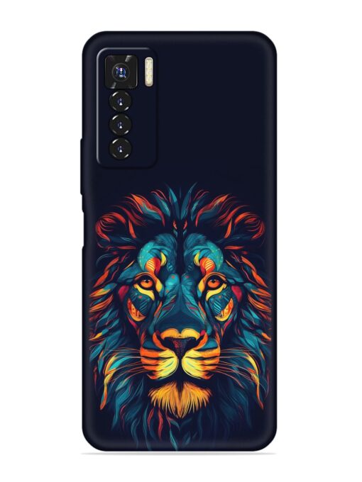 Colorful Lion Embossed Soft Silicone Case for Tecno Camon 17 Pro