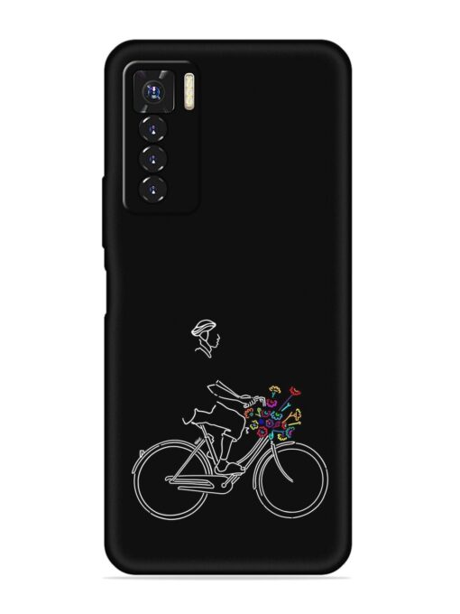 Minimalist Cycle Art Embossed Soft Silicone Case for Tecno Camon 17 Pro Zapvi