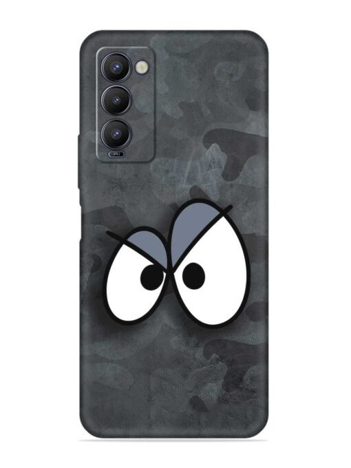 Big Eyes Night Mode Embossed Soft Silicone Case for Tecno Camon 18 Zapvi