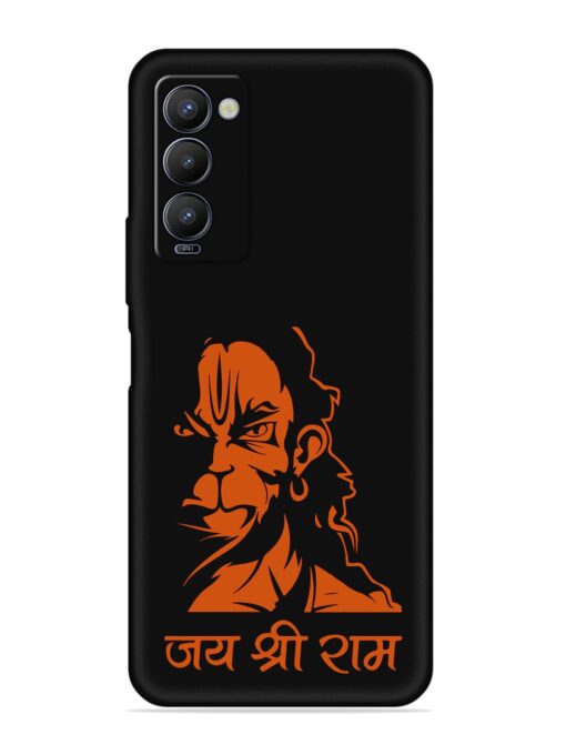 Angry Hanuman Embossed Soft Silicone Case for Tecno Camon 18 Zapvi