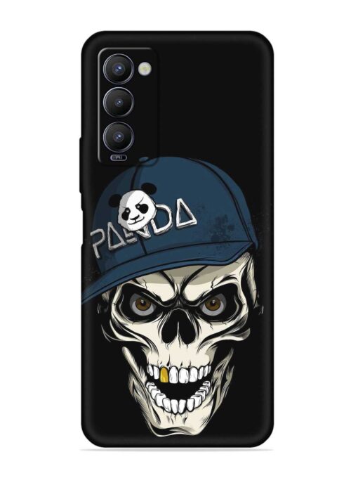 Panda Skull Embossed Soft Silicone Case for Tecno Camon 18 Zapvi