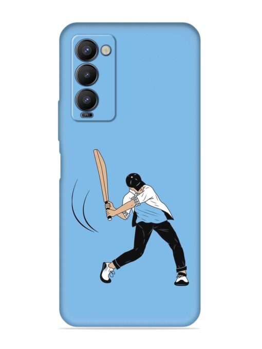 Cricket Gully Boy Embossed Soft Silicone Case for Tecno Camon 18 Zapvi